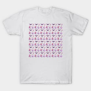 magic halloween purple pattern T-Shirt